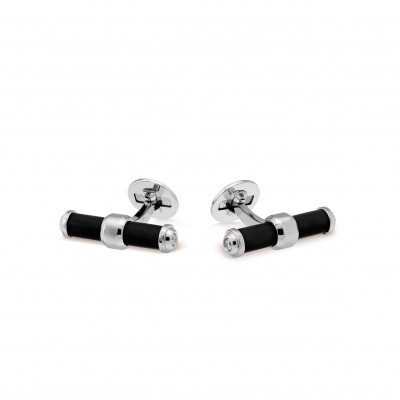 VAN CLEEF ARPELS PIERRE ARPELS STICKS CUFFLINKS - WHITE GOLD, DIAMOND, ONYX  VCARO63Q00