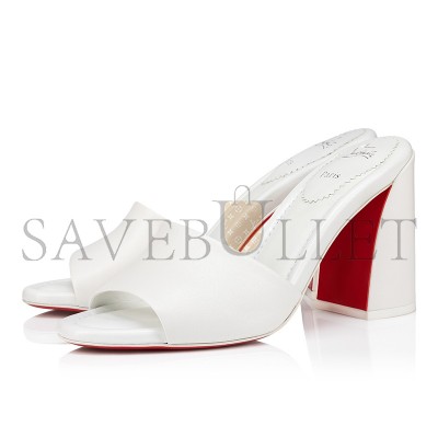 CHRISTIAN LOUBOUTIN JANE MULE 85 MM MULES-NAPPA LEATHER-BIANCO-WOMEN 1240728W302