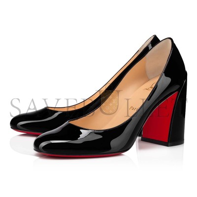 CHRISTIAN LOUBOUTIN MISS SAB 85 MM PUMPS-PATENT CALF LEATHER-BLACK-WOMEN 3210568BK01