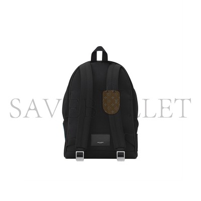 YSL SAINT LAURENT EMBROIDERED CITY BACKPACK IN CANVAS 534968FAAVV1070 (31*41*22cm)