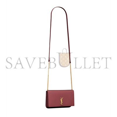 YSL CASSANDRE PHONE HOLDER IN SMOOTH LEATHER 6350950U40J6592 (18*11*2.5cm)