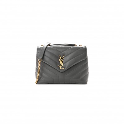 YSL LOULOU SMALL CHAIN BAG IN QUILTED LEATHER 494699027612 (23*17*9cm)