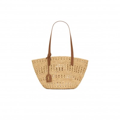 YSL PANIER SMALL BAG IN RAFFIA 761461GAAAC2080 (22/44x22x20cm)