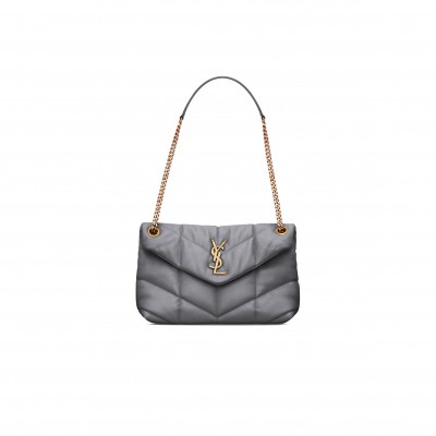 YSL PUFFER SMALL CHAIN BAG IN QUILTED LAMBSKIN 5774761EL071112 (29*17*11cm)