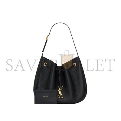 YSL PARIS VII MEDIUM HOBO BAG IN CROCODILE-EMBOSSED PATENT LEATHER 796626AADUU1000 (30*25*3cm)