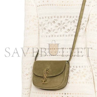 YSL KAIA SMALL SATCHEL IN SUEDE 6197401S74W3288 (18*15.5*5.5cm)