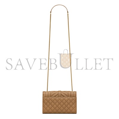 YSL ENVELOPE SMALL IN QUILTED GRAIN DE POUDRE EMBOSSED LEATHER 600195BOW912346 (21*13*6cm)