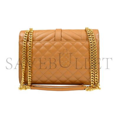 YSL ENVELOPE MEDIUM IN QUILTED GRAIN DE POUDRE EMBOSSED LEATHER 600185BOW912516 (24*17.5*6cm)