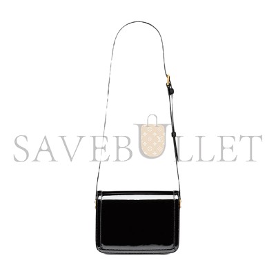 YSL SOLFERINO SMALL SATCHEL IN LACQUERED PATENT LEATHER 634306BMIIW1000 (18.5*14*6cm)
