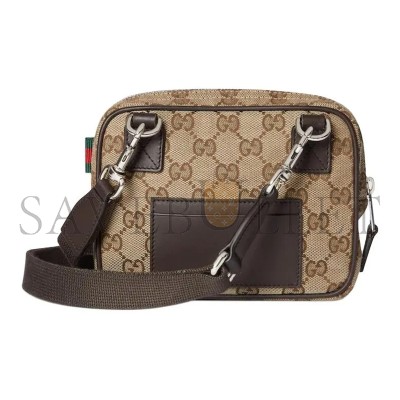 GUCCI GG CANVAS SHOULDER BAG ‎834268 (17.5*14*5cm)