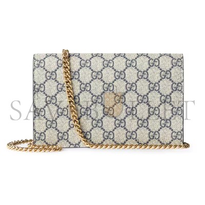 GUCCI GG MARMONT BI-COLOR WALLET ON CHAIN 497985 (20*12.5*4cm)