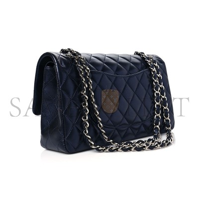 CHANEL IRIDESCENT CALFSKIN QUILTED MEDIUM DOUBLE FLAP 1165123 (25*15*6cm)