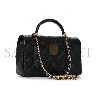 CHANEL MASTER CAVIAR QUILTED MINI TOP HANDLE FLAP 1104674 (20*12*7cm)