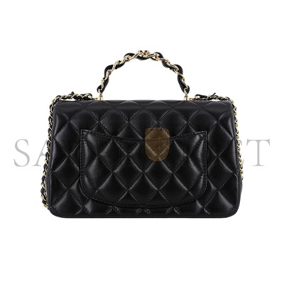 CHANEL MASTER MINI RECTANGULAR TOP HANDLE 23K FLAP AS2431 (20*12*6cm)