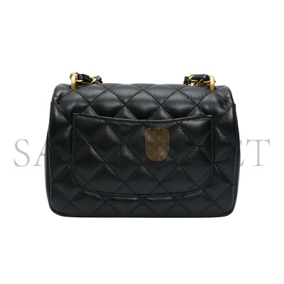 CHANEL MASTER MINI PEARL CHAIN FLAP BAG AS4385 (17*12.5*5cm)