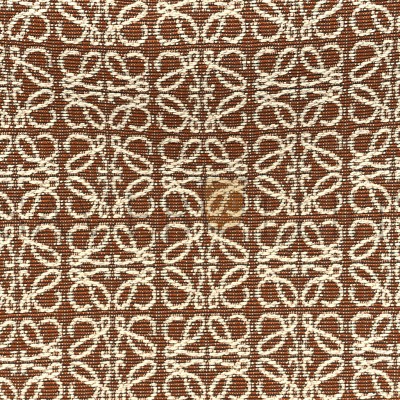 LOEWE JACQUARD ANAGRAM CALFSKIN LUNA BAG TAN PECAN (26*17*8cm)