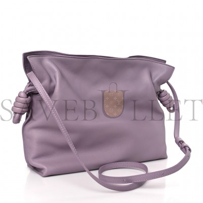 LOEWE NAPPA FLAMENCO KNOT CLUTCH PALE AUBERGINE GLAZE (22*18*7cm)