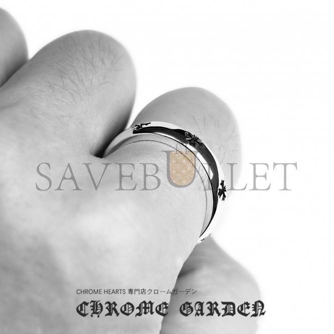 CHROME HEARTS CH PLUS BAND RING CHROME HEARTS CH PLUS BAND RING