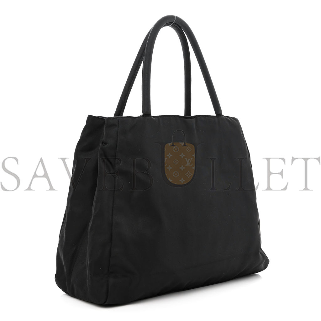 PRADA TESSUTO NYLON TOTE BLACK (32*23*11cm) PRADA TESSUTO NYLON TOTE BLACK (32*23*11cm)