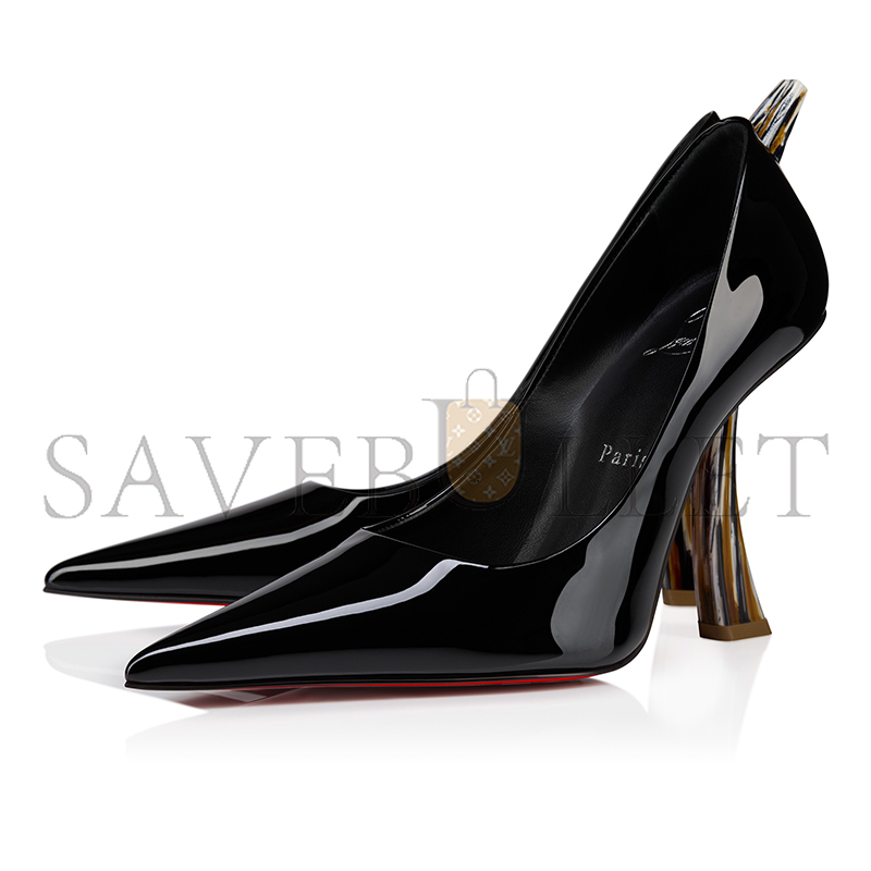 CHRISTIAN LOUBOUTIN KATE CLAWMAX 100 MM PUMPS-PATENT LEATHER-BLACK-WOMEN 1250990T339 CHRISTIAN LOUBOUTIN KATE CLAWMAX 100 MM PUMPS-PATENT LEATHER-BLACK-WOMEN 1250990T339