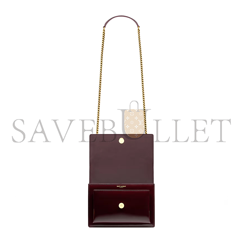 YSL SUNSET SMALL CALFSKIN SHOULDER BAG 26884998 (22*16*8cm)