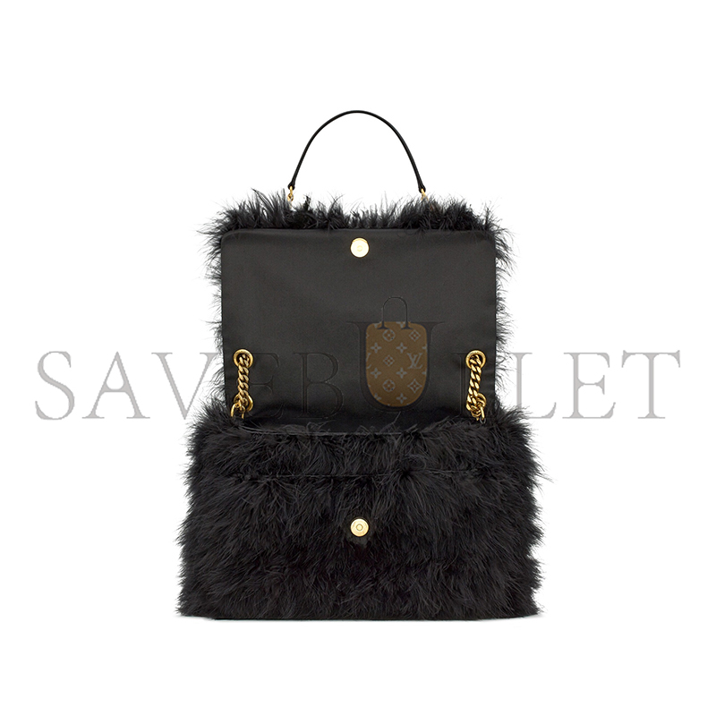 YSL JAMIE 4.3 SHOULDER BAG BLACK 653874554203 (43*29*9cm)