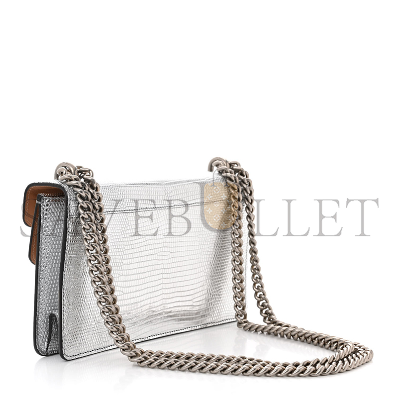 GUCCI DIONYSUS METALLIC LIZARD SMALL SHOULDER BAG 499623 (25*13.5*7cm)