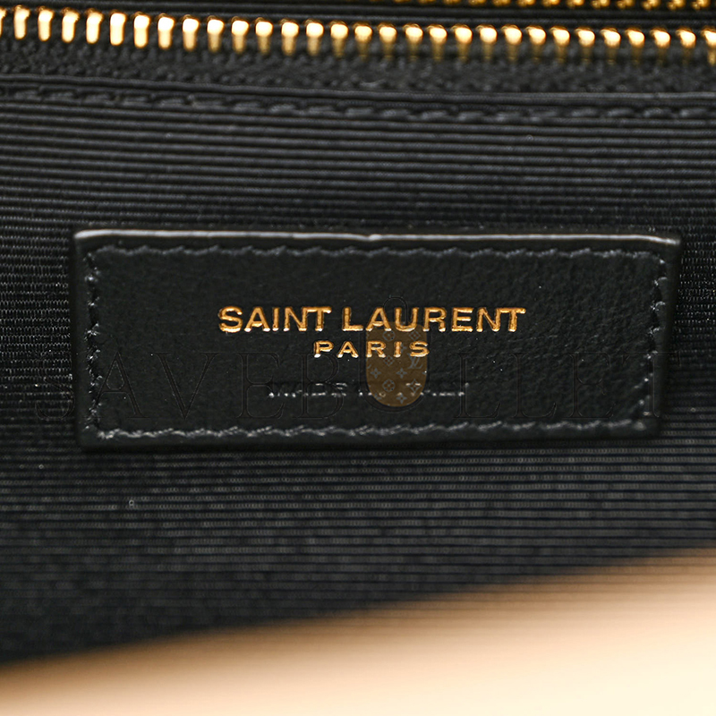 YSL ENVELOPE LARGE IN QUILTED GRAIN DE POUDRE EMBOSSED LEATHER 600166BOW912721 (31*22*7.5cm)