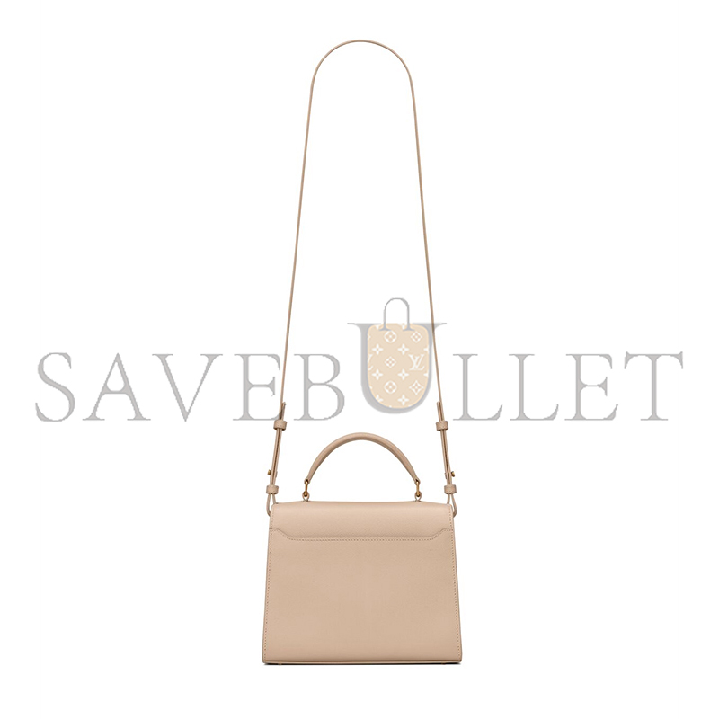 YSL CASSANDRA MINI TOP HANDLE BAG IN GRAIN DE POUDRE EMBOSSED LEATHER 623930BOW0W2721 (20*16*7.5cm)