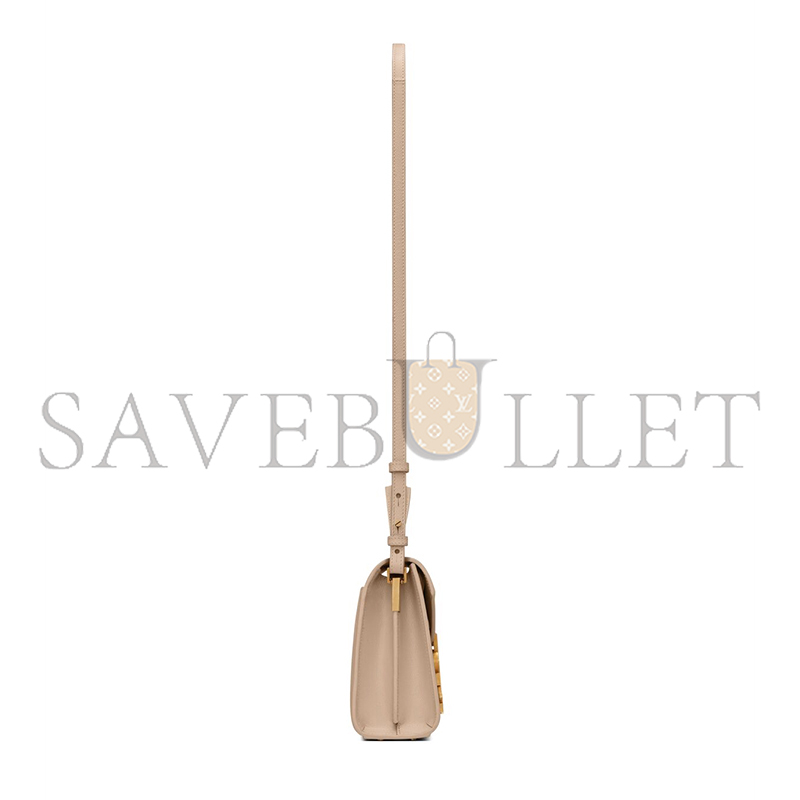 YSL CASSANDRA MINI TOP HANDLE BAG IN GRAIN DE POUDRE EMBOSSED LEATHER 623930BOW0W2721 (20*16*7.5cm)