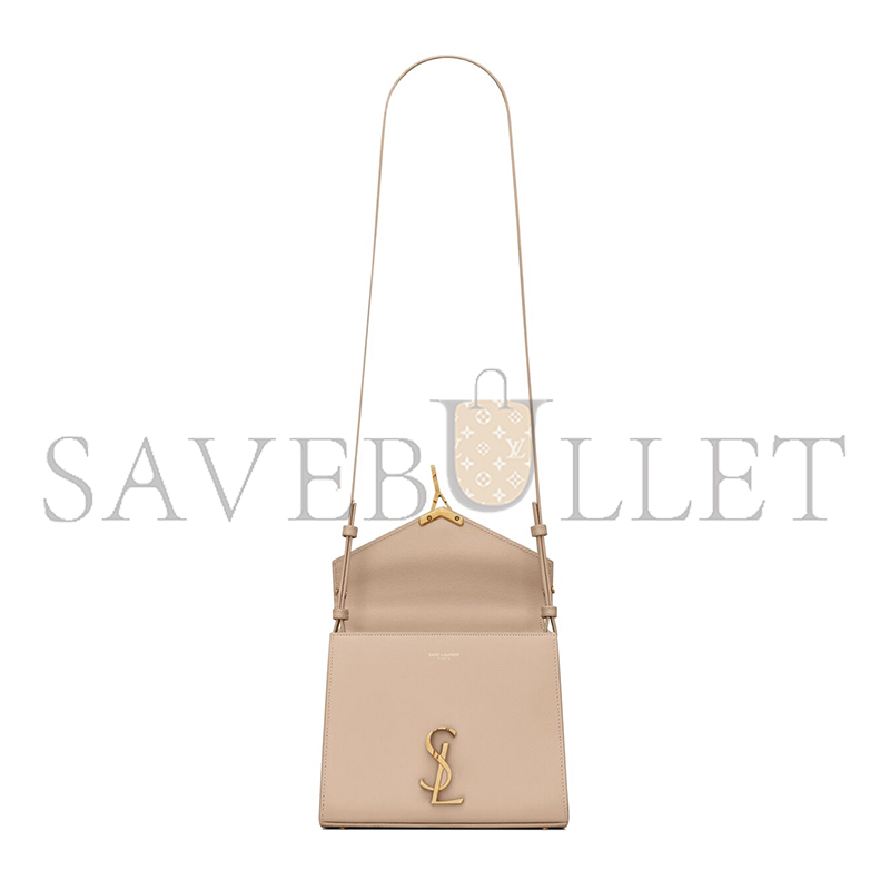 YSL CASSANDRA MINI TOP HANDLE BAG IN GRAIN DE POUDRE EMBOSSED LEATHER 623930BOW0W2721 (20*16*7.5cm)