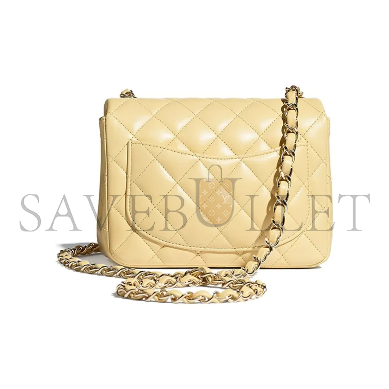 CHANEL CLASSIC FLAP CF LAMBSKIN SHOULDER BAG CROSSBODY BAG A35200 (17*13.5*8cm)