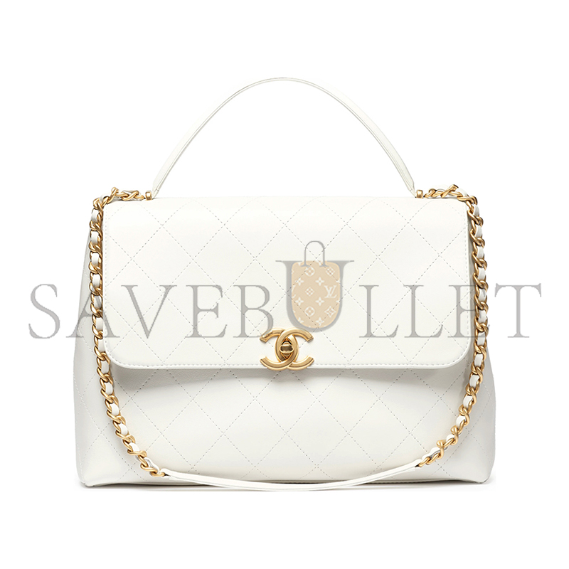 CHANEL MAXI FLAP BAG WITH TOP HANDLE AS5543 (37*26*10cm)