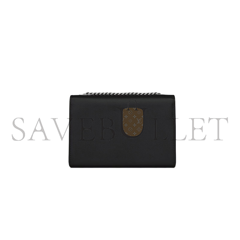 YSL KATE SMALL IN GRAIN DE POUDRE EMBOSSED LEATHER 469390BOW0N1000 (20*12.5*5cm)