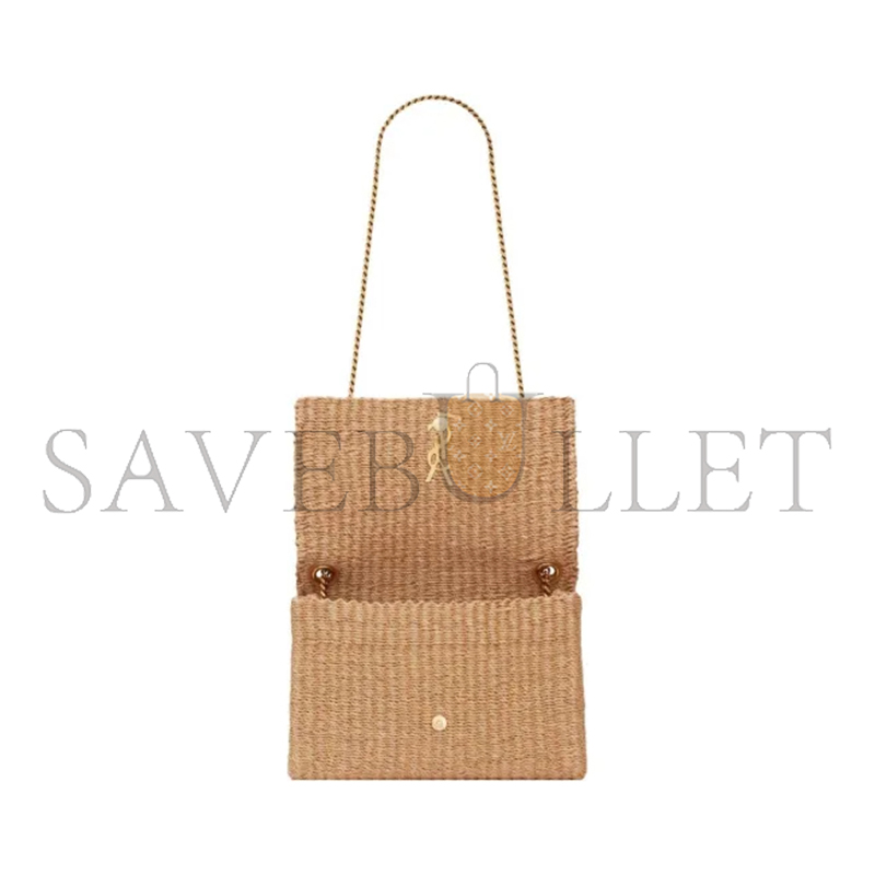 YSL KATE MEDIUM SUPPLE IN RAFFIA 580065FABK39551 (28.5*20*6cm)