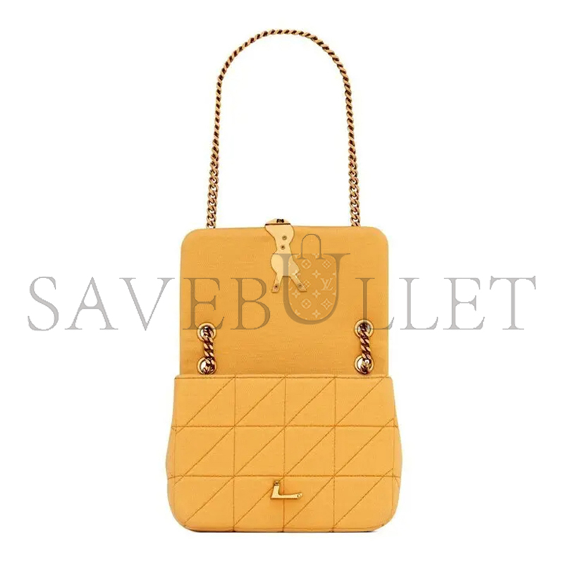 YSL JAMIE MINI CARRÉ RIVE GAUCHE IN JERSEY 6981622F9277004 (17.5*13*5cm)