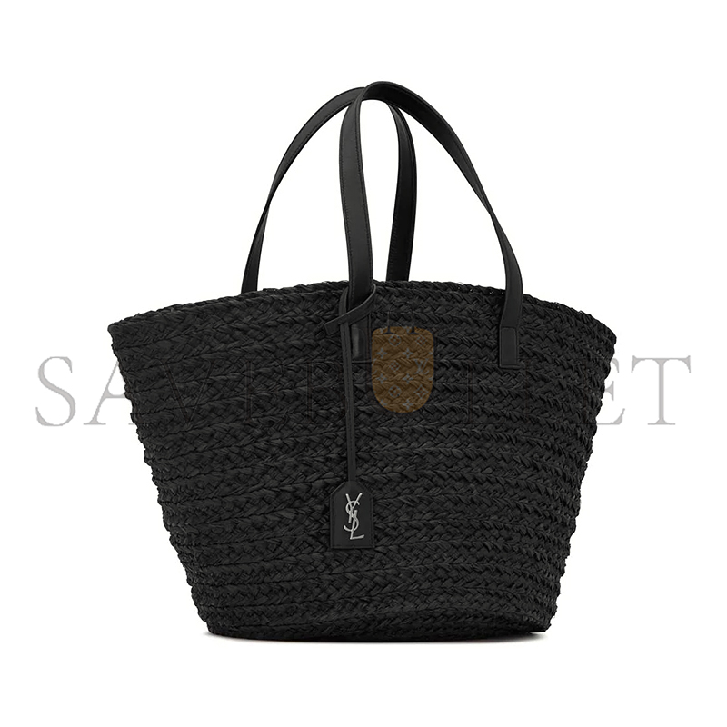 YSL PANIER MEDIUM BAG IN RAFFIA 693242GQTHE1000 (30*27*20cm)