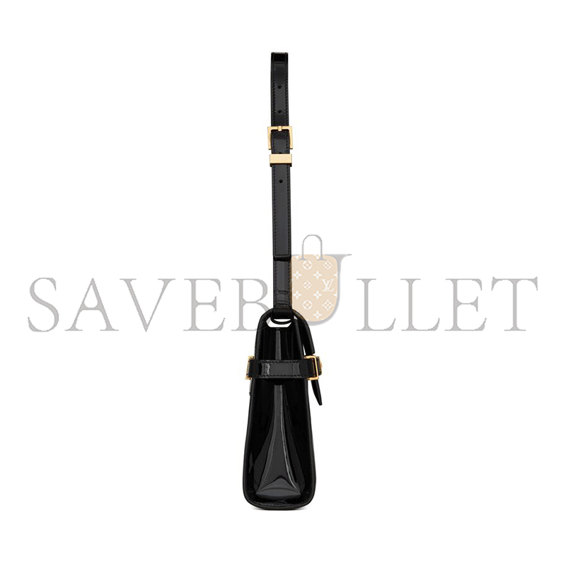 YSL MANHATTAN SMALL IN PATENT LEATHER 675626B870J1000 (24*17.5*6cm)