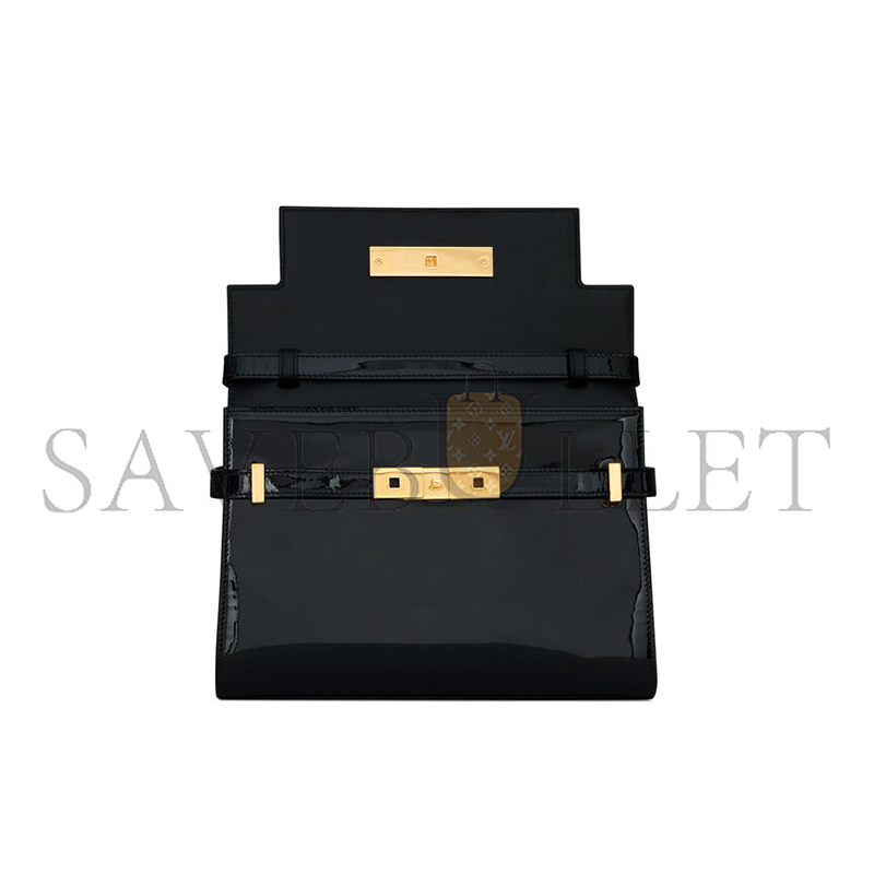 YSL MANHATTAN SMALL IN PATENT LEATHER 675626B870J1000 (24*17.5*6cm)