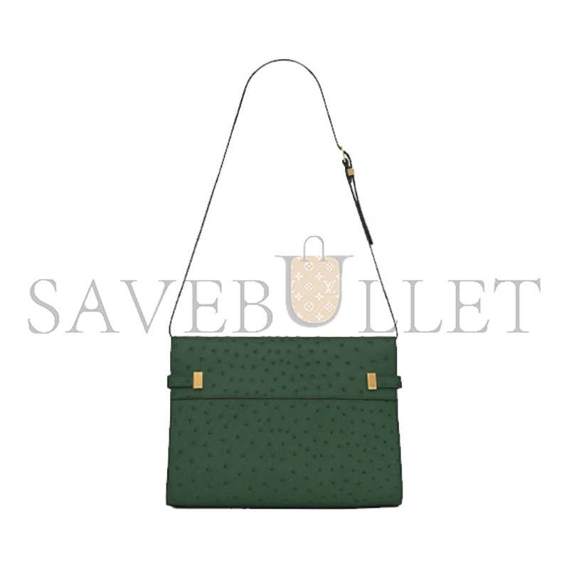 YSL MANHATTAN SHOULDER BAG IN OSTRICH 579271L3F0W3222 (29*20*7.5cm)