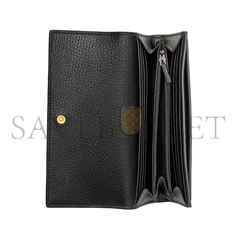 GUCCI GG MARMONT BI-COLOR CONTINENTAL WALLET 45611617WAG1283 (10*19*3.5cm)