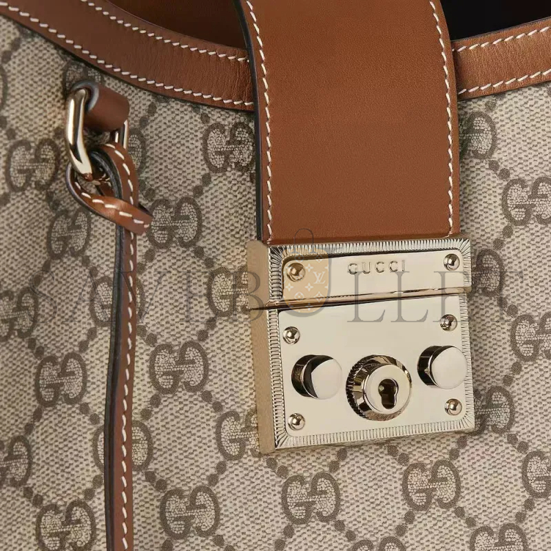 GUCCI PADLOCK FABRIC MEDIUM SHOULDER BAG ‎839021 (29*23.5*15.5cm)