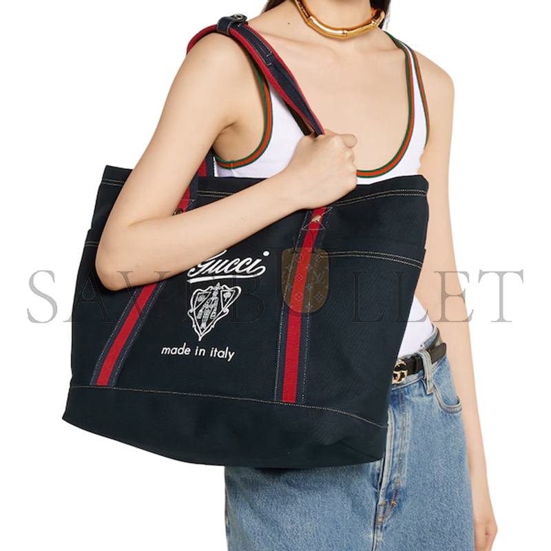 GUCCI PRINTED CANVAS LARGE TOTE BAG 816863 (39*45*19cm) GUCCI PRINTED CANVAS LARGE TOTE BAG 816863 (39*45*19cm)