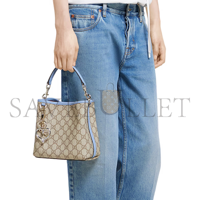 GUCCI GG EMBLEM SMALL BUCKET BAG 815118 (19*18*11cm) GUCCI GG EMBLEM SMALL BUCKET BAG 815118 (19*18*11cm)