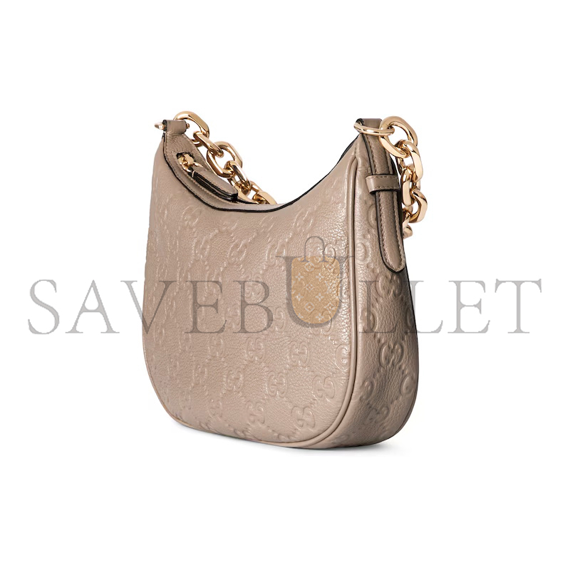 GUCCI GG EMBLEM MEDIUM SHOULDER BAG 815409 (25.5*20*5cm)