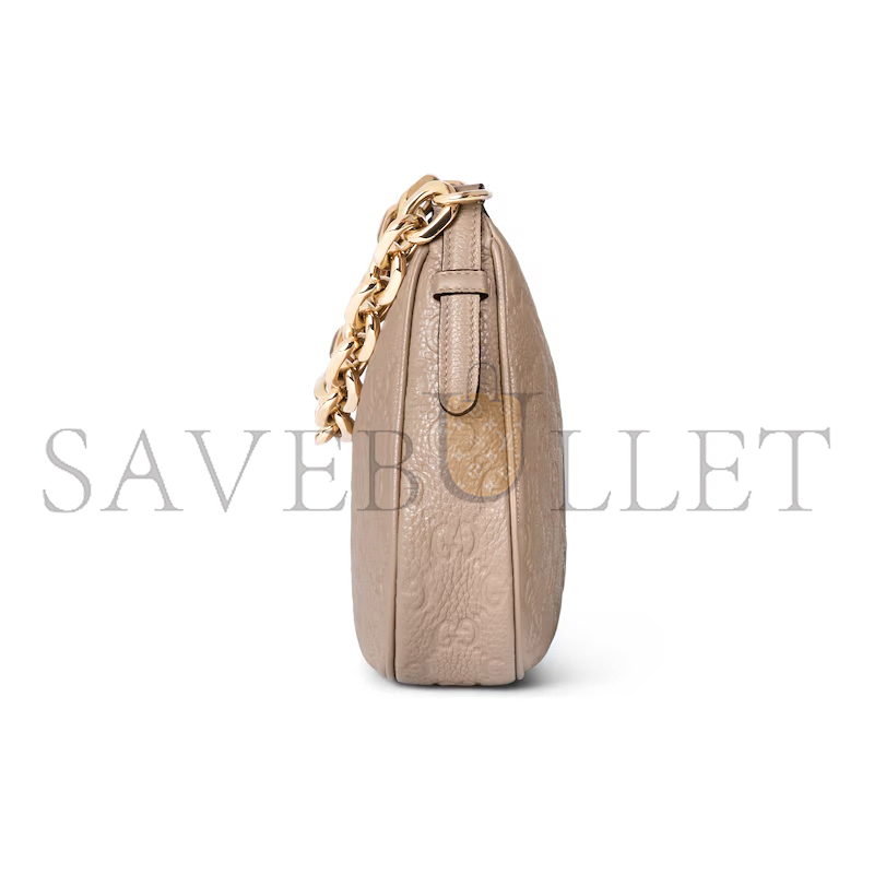 GUCCI GG EMBLEM MEDIUM SHOULDER BAG 815409 (25.5*20*5cm)