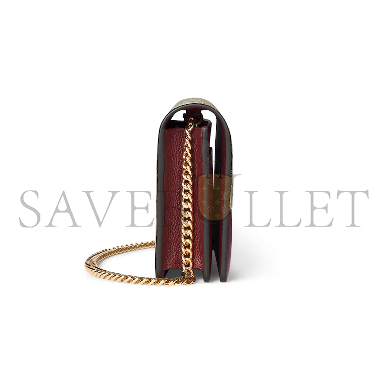GUCCI GG MARMONT BI-COLOR WALLET ON CHAIN ‎497985 (20*12.5*4cm)