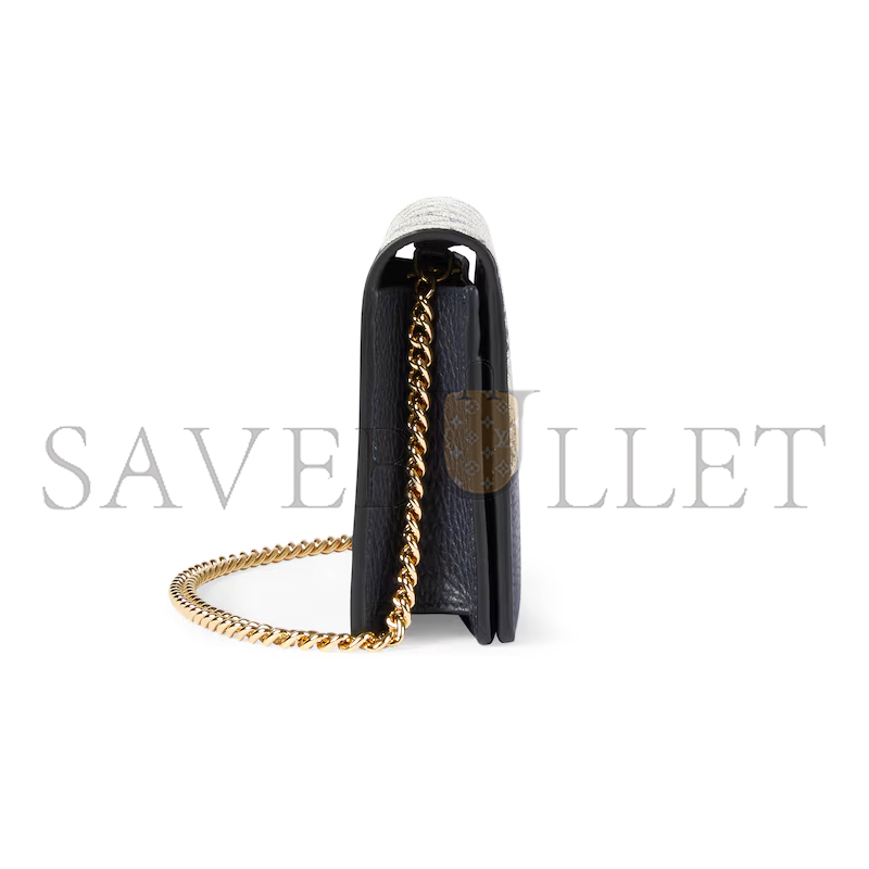 GUCCI GG MARMONT BI-COLOR WALLET ON CHAIN 497985 (20*12.5*4cm) GUCCI GG MARMONT BI-COLOR WALLET ON CHAIN 497985 (20*12.5*4cm)