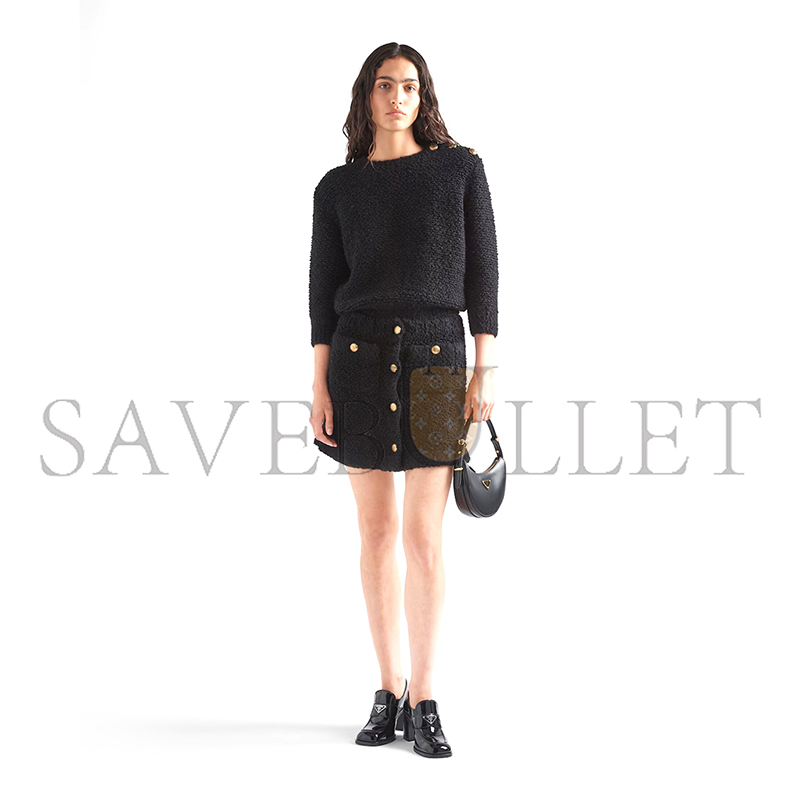 PRADA ARQUÉ LEATHER MINI SHOULDER BAG 1BC199 (18*16*5cm) PRADA ARQUÉ LEATHER MINI SHOULDER BAG 1BC199 (18*16*5cm)