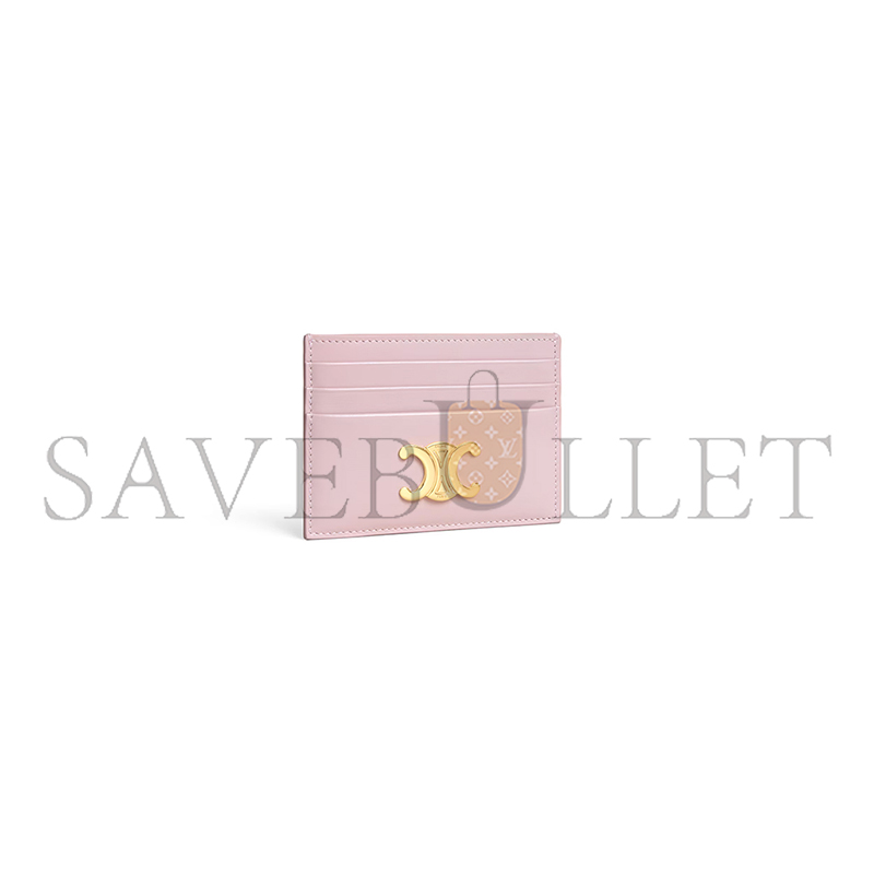 CELINE CARD HOLDER TRIOMPHE IN SHINY CALFSKIN 10L833DPV.25BD (11*8*0.3cm)